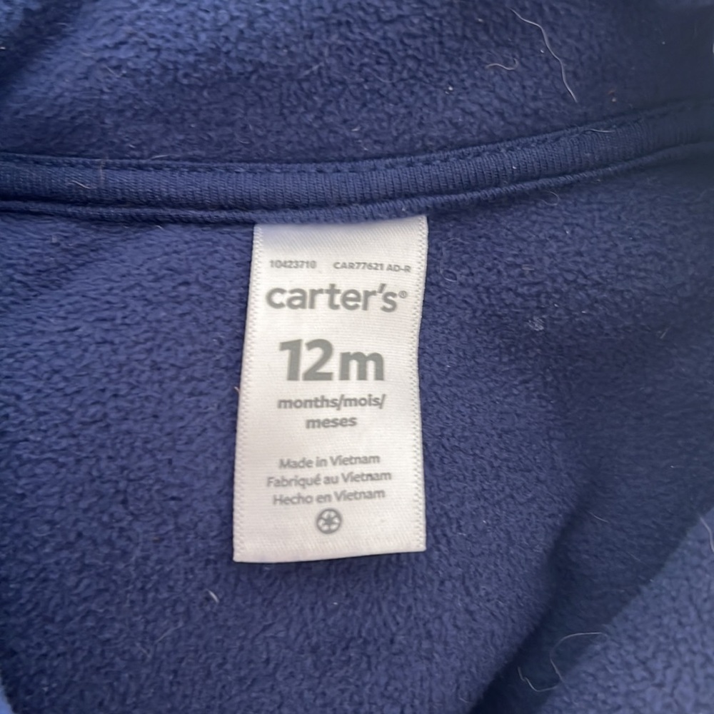Carter’s quarter zip (button) pullover - Picture 2 of 3